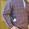 Бордовый lonsdale костюм в клетку